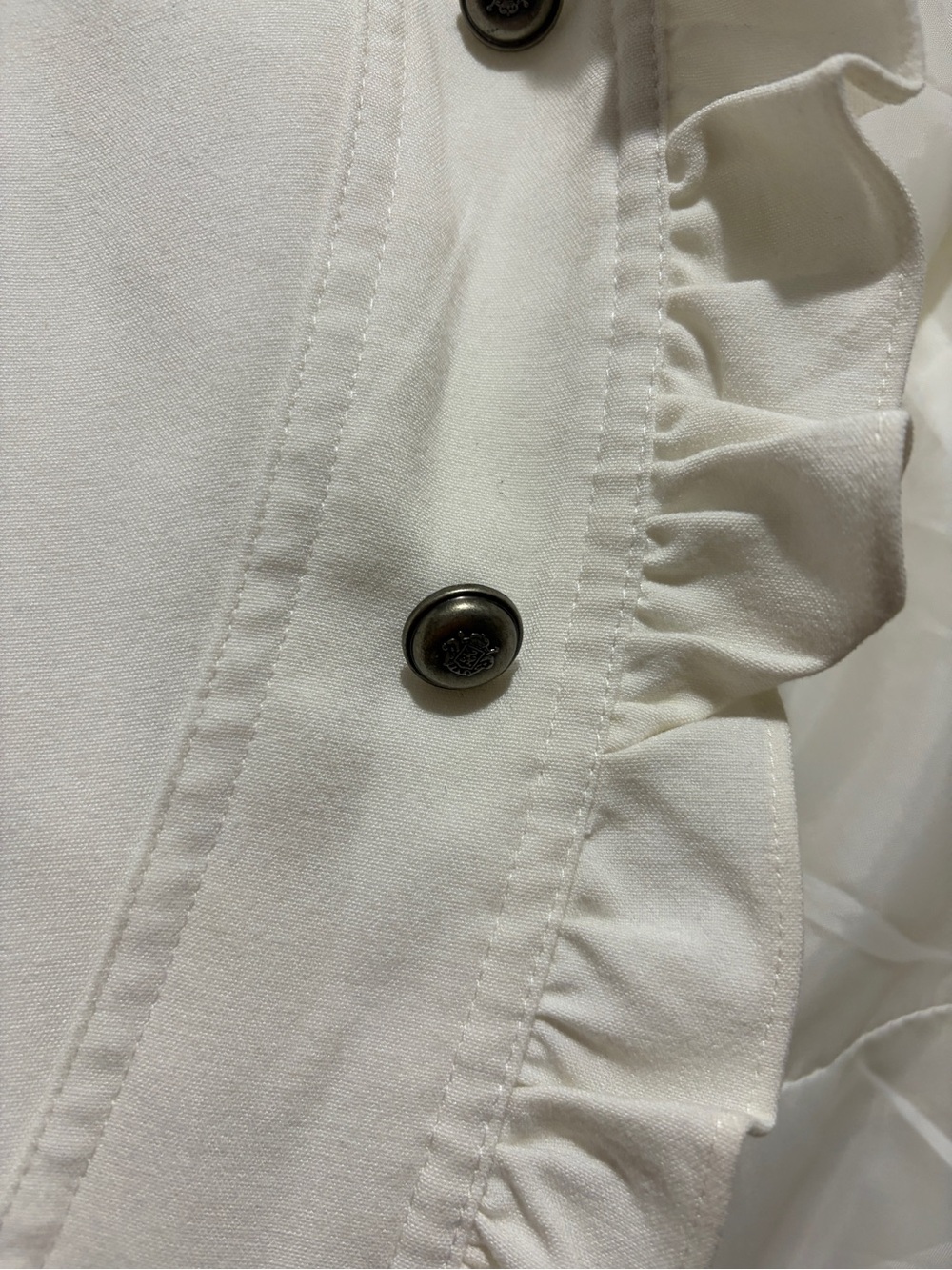 cleo Cream Ruffle-Trim Blazer - Picture 3 of 5